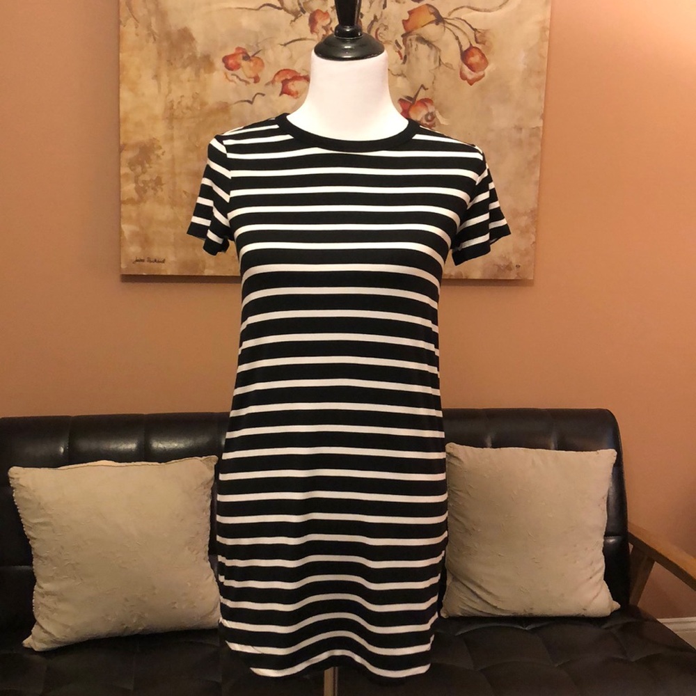 Striped t shirt dress